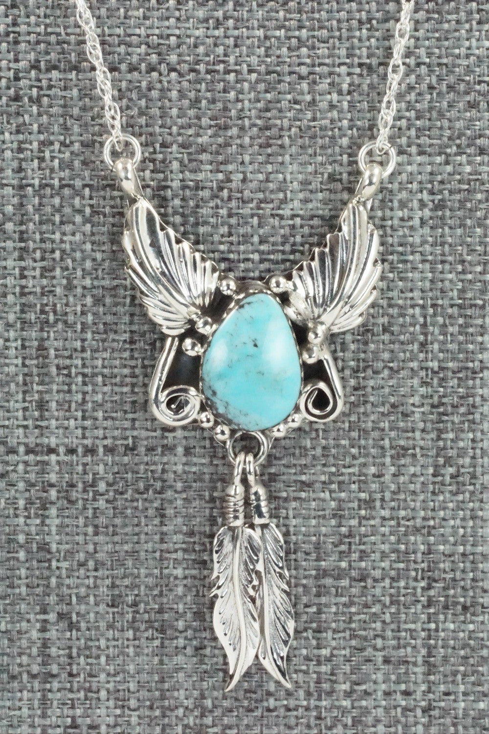 Turquoise & Sterling Silver Necklace - Rita Largo