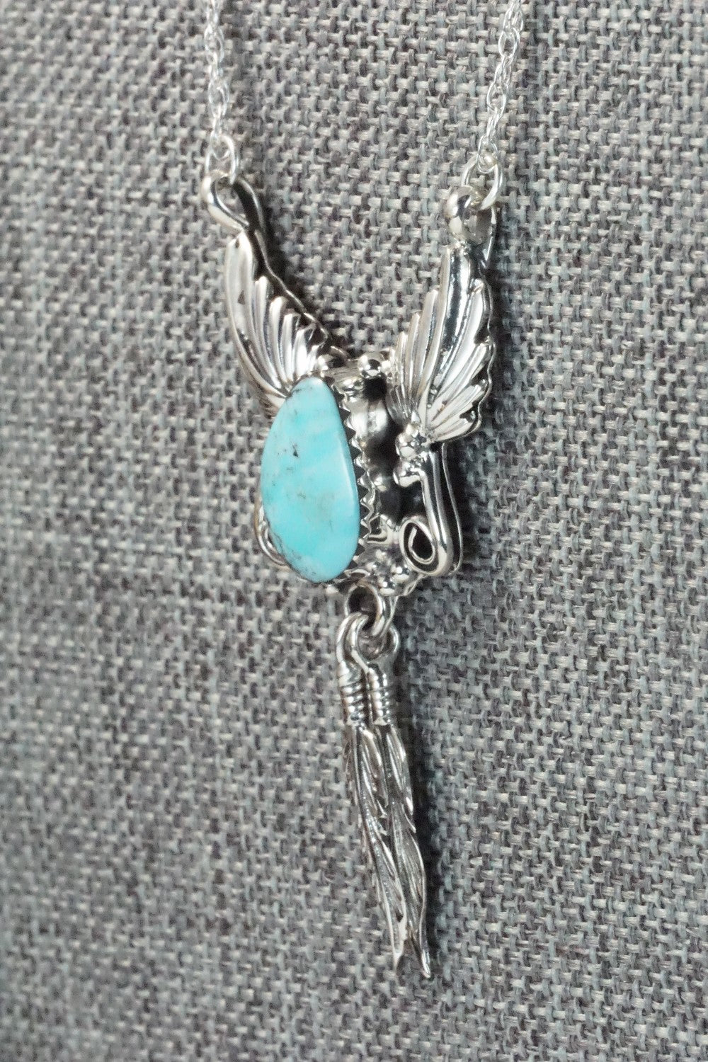 Turquoise & Sterling Silver Necklace - Rita Largo