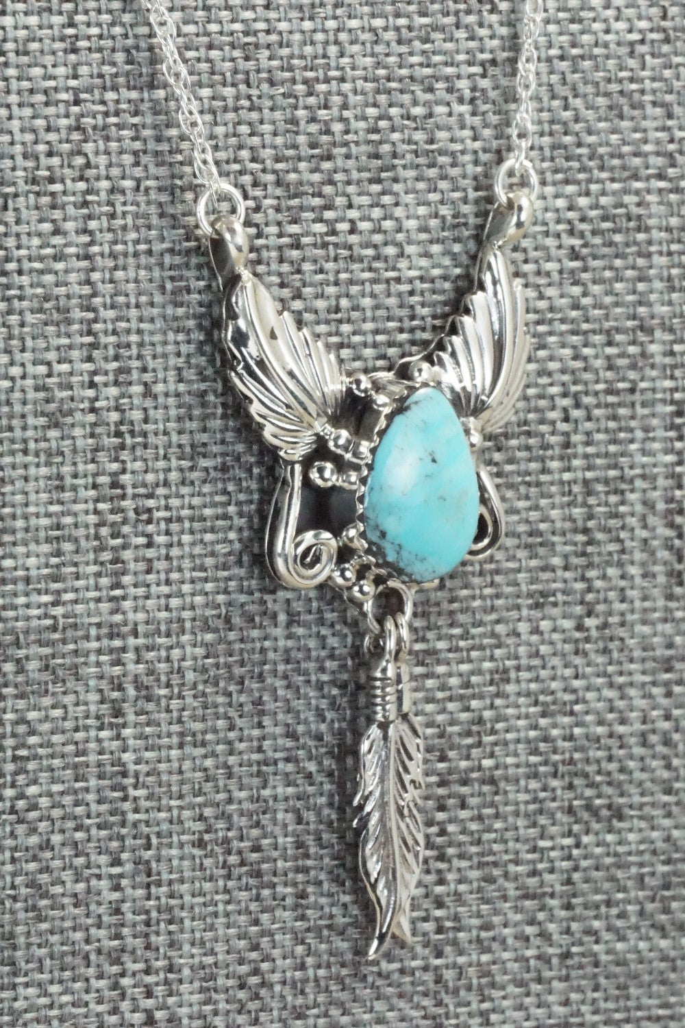 Turquoise & Sterling Silver Necklace - Rita Largo