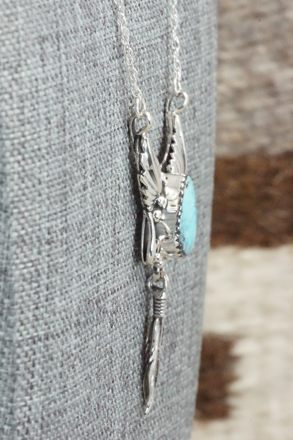 Turquoise & Sterling Silver Necklace - Rita Largo