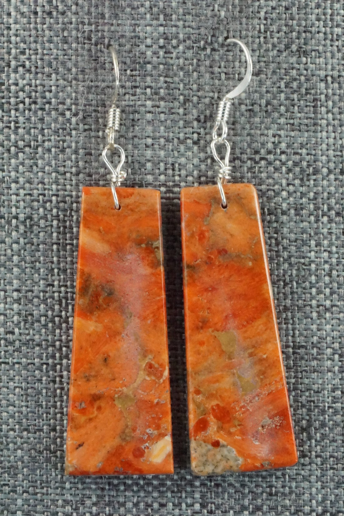 Sponge Coral & Sterling Silver Earrings - Joe Garcia