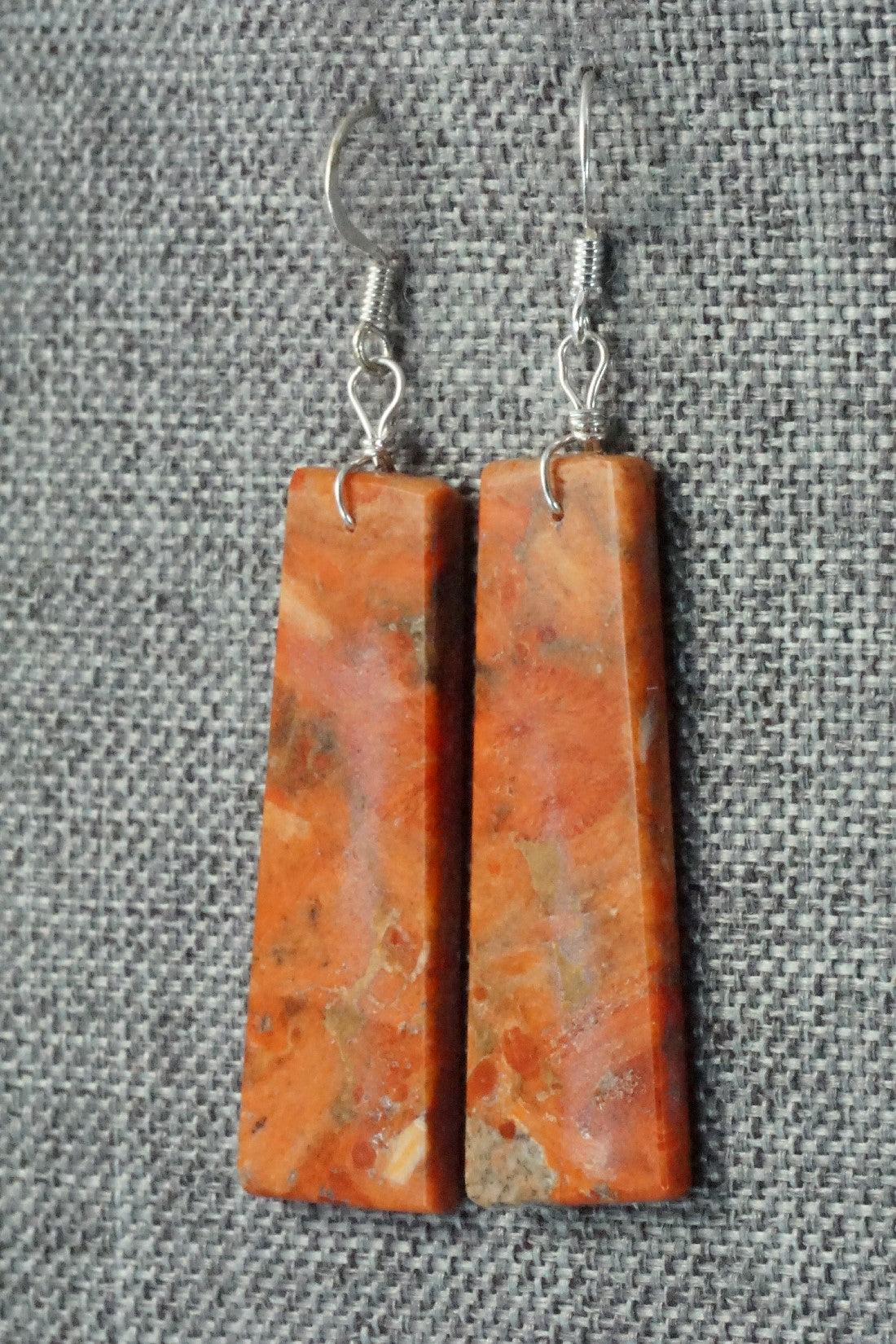 Sponge Coral & Sterling Silver Earrings - Joe Garcia