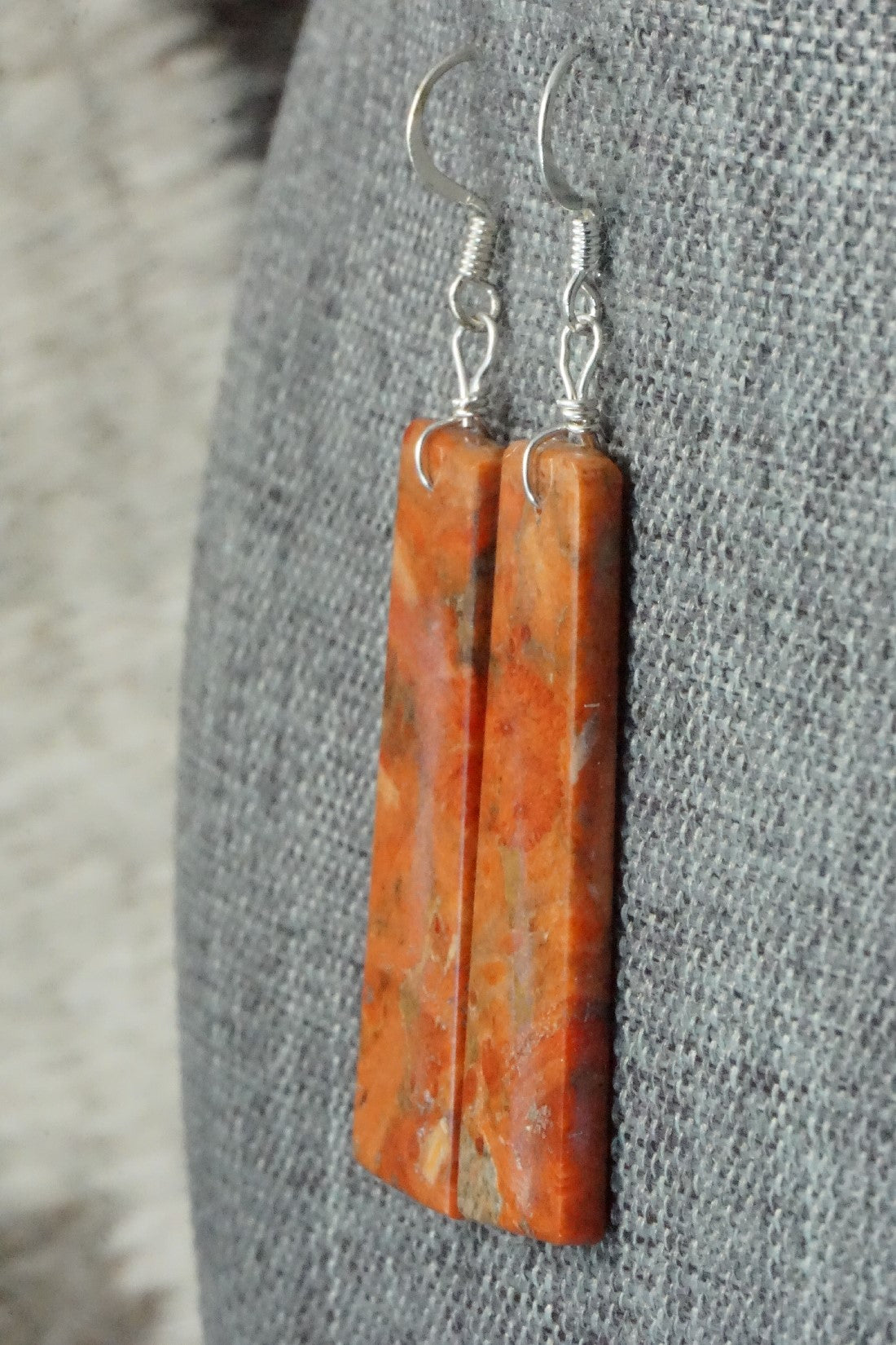 Sponge Coral & Sterling Silver Earrings - Joe Garcia