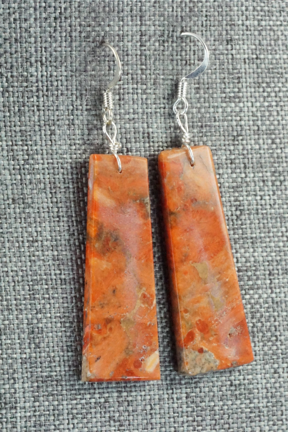 Sponge Coral & Sterling Silver Earrings - Joe Garcia