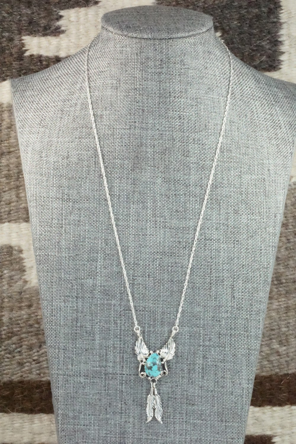 Turquoise & Sterling Silver Necklace - Rita Largo