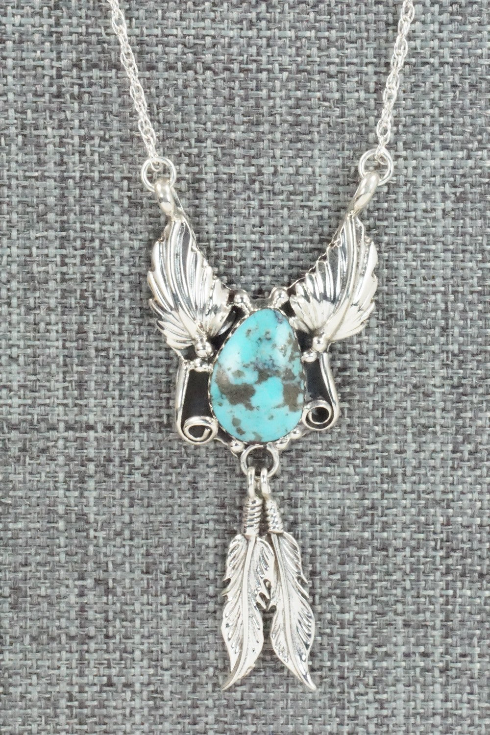 Turquoise & Sterling Silver Necklace - Rita Largo