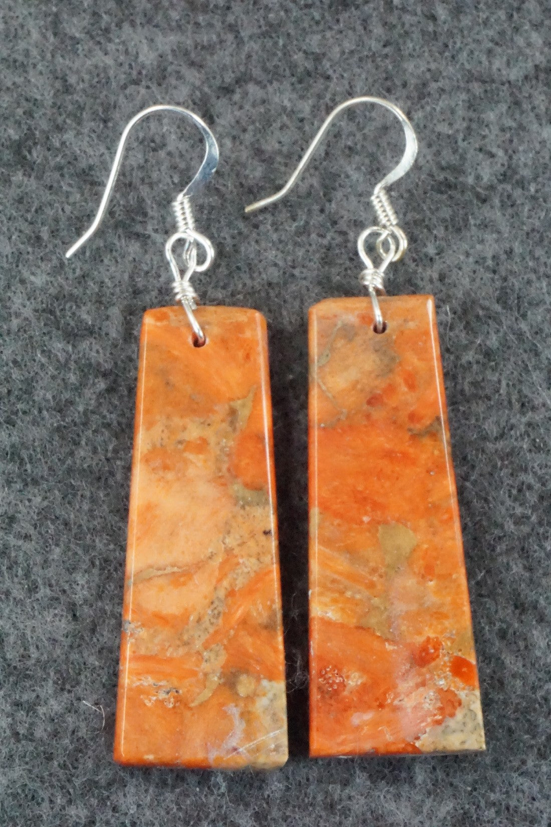 Sponge Coral & Sterling Silver Earrings - Joe Garcia