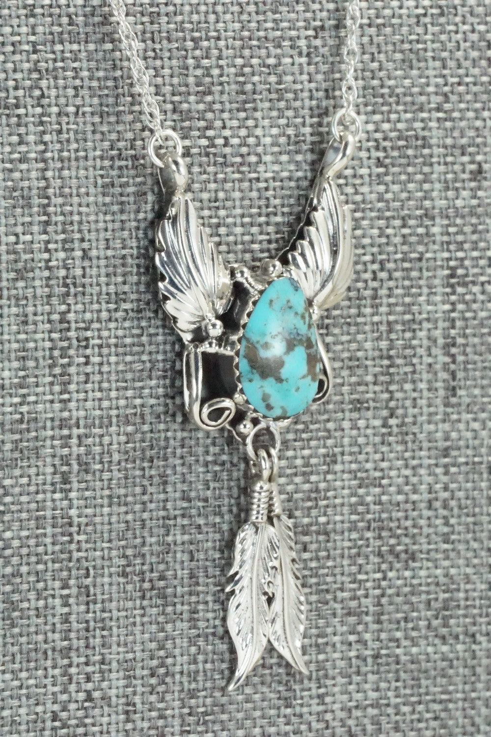 Turquoise & Sterling Silver Necklace - Rita Largo