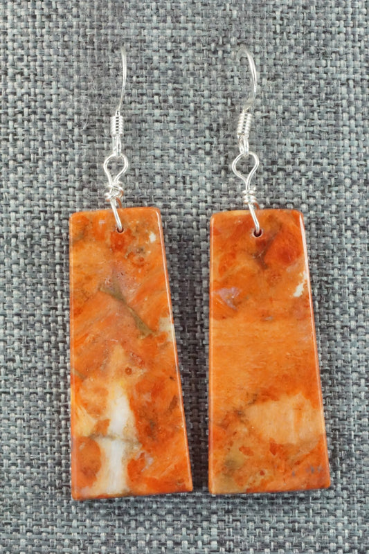 Sponge Coral & Sterling Silver Earrings - Joe Garcia