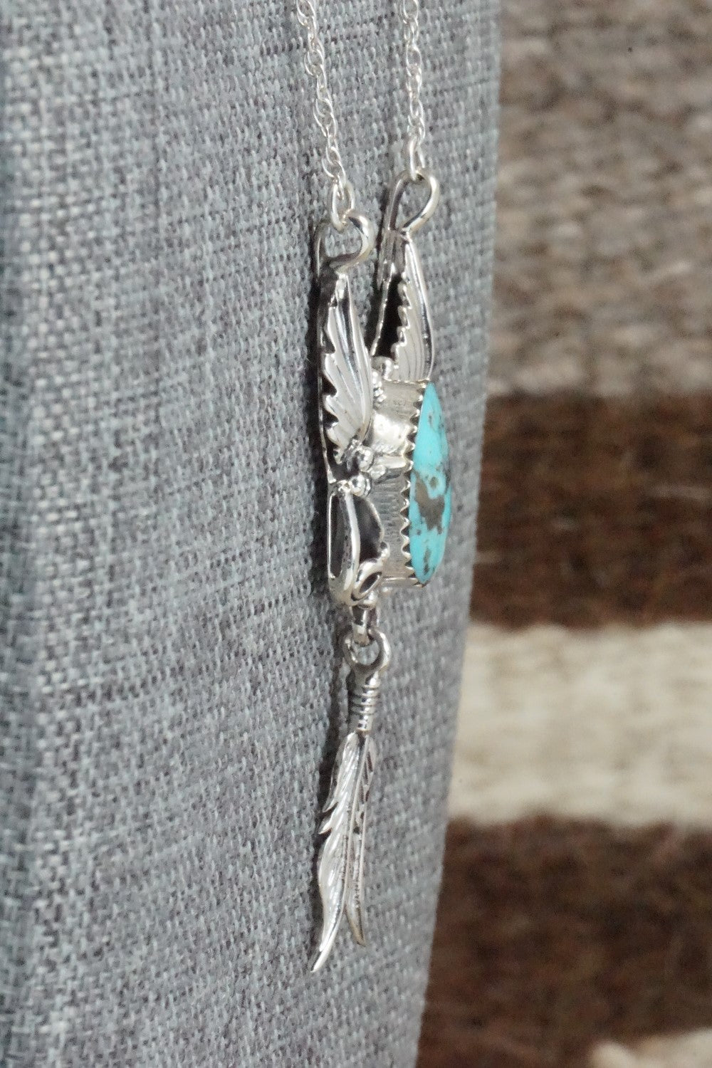 Turquoise & Sterling Silver Necklace - Rita Largo
