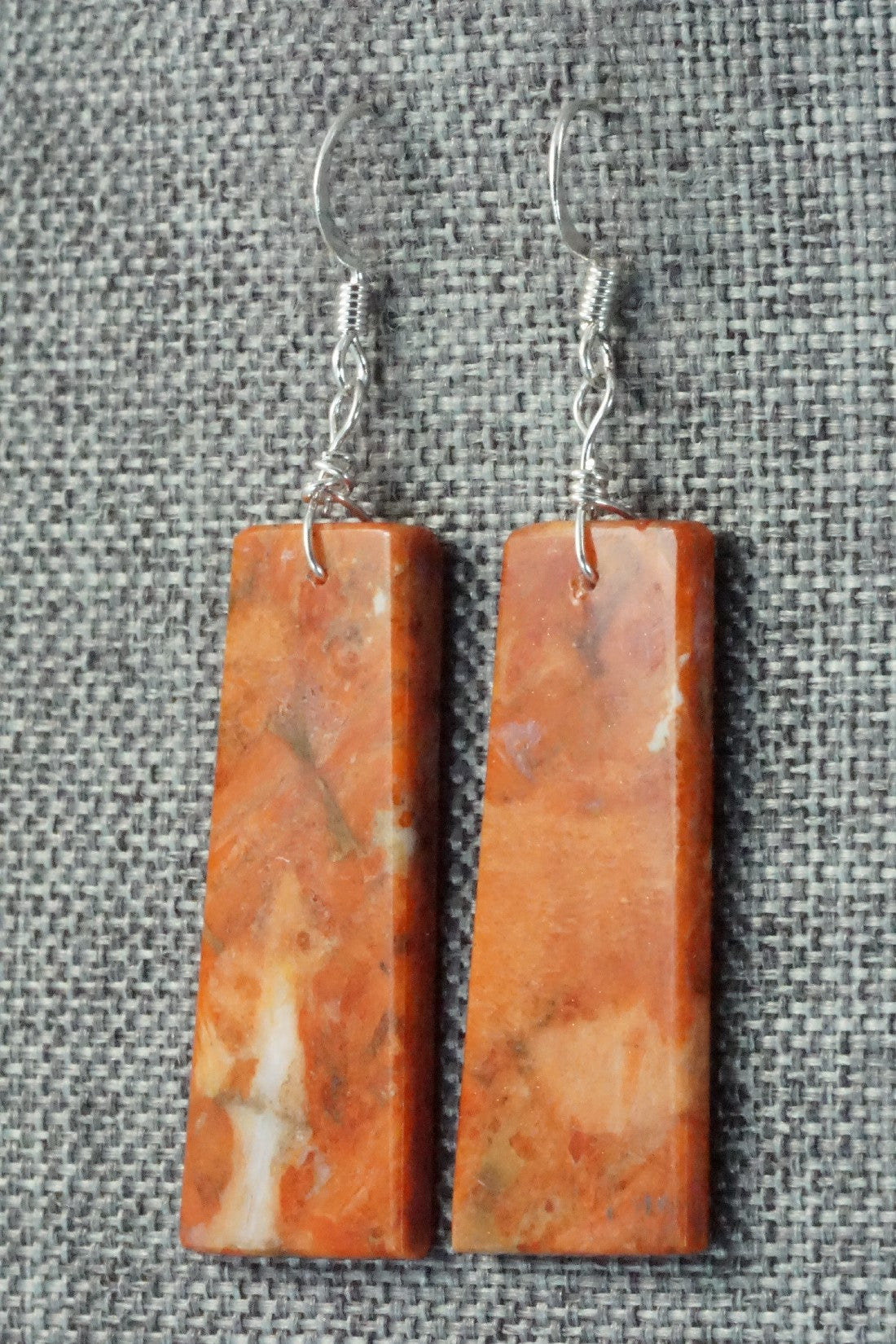 Sponge Coral & Sterling Silver Earrings - Joe Garcia
