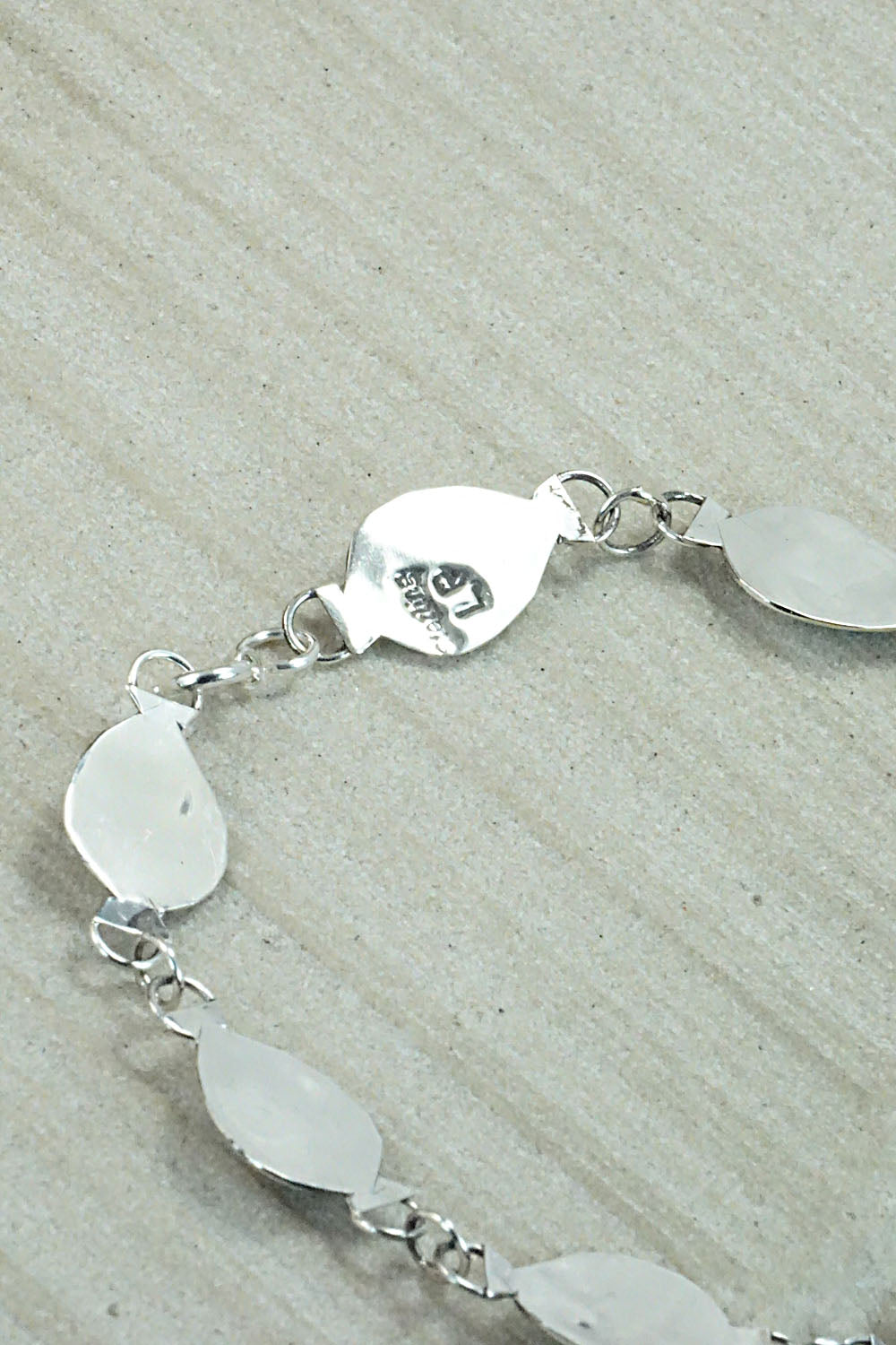 Turquoise and Sterling Silver Link Bracelet - Leta Parker
