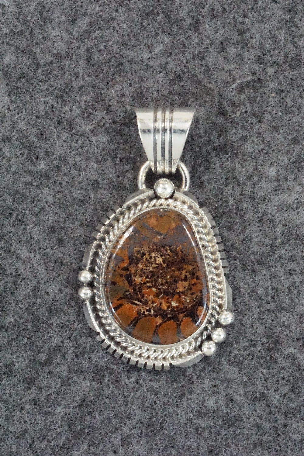 Moroccan Ammonite & Sterling Silver Pendant - Sharon McCarthy