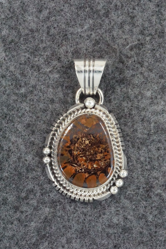 Moroccan Ammonite & Sterling Silver Pendant - Sharon McCarthy