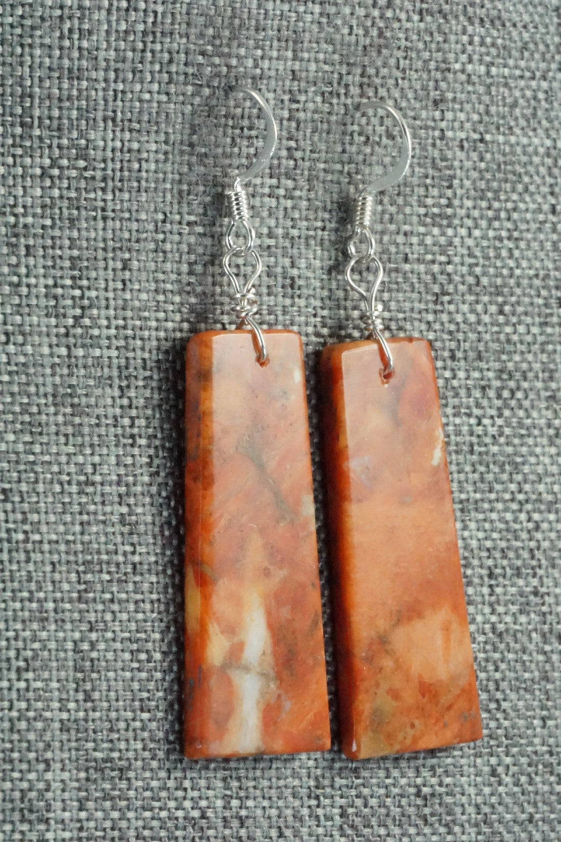 Sponge Coral & Sterling Silver Earrings - Joe Garcia