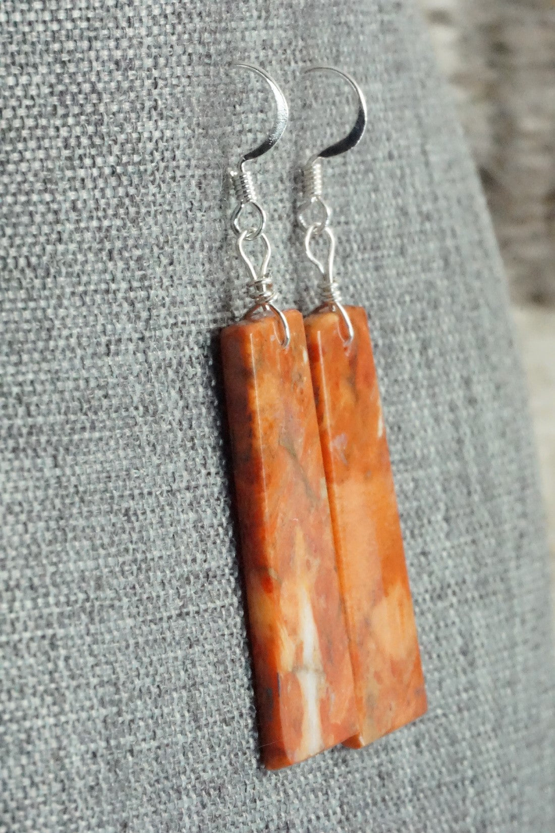 Sponge Coral & Sterling Silver Earrings - Joe Garcia
