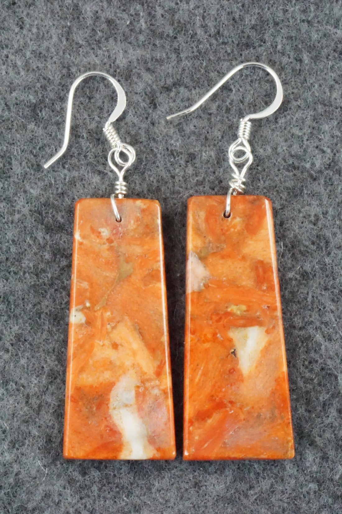 Sponge Coral & Sterling Silver Earrings - Joe Garcia