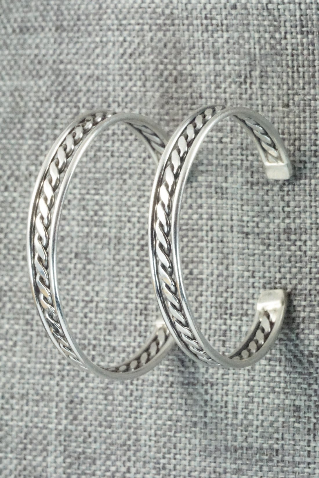 Sterling Silver Hoop Earrings - Elaine Tahe