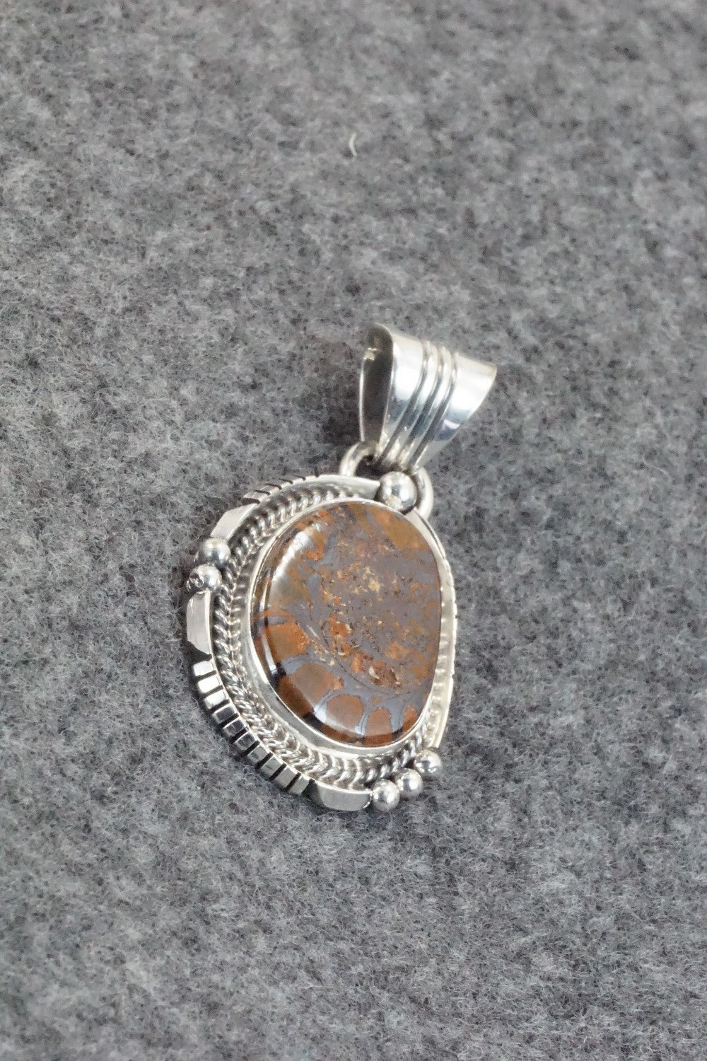 Moroccan Ammonite & Sterling Silver Pendant - Sharon McCarthy