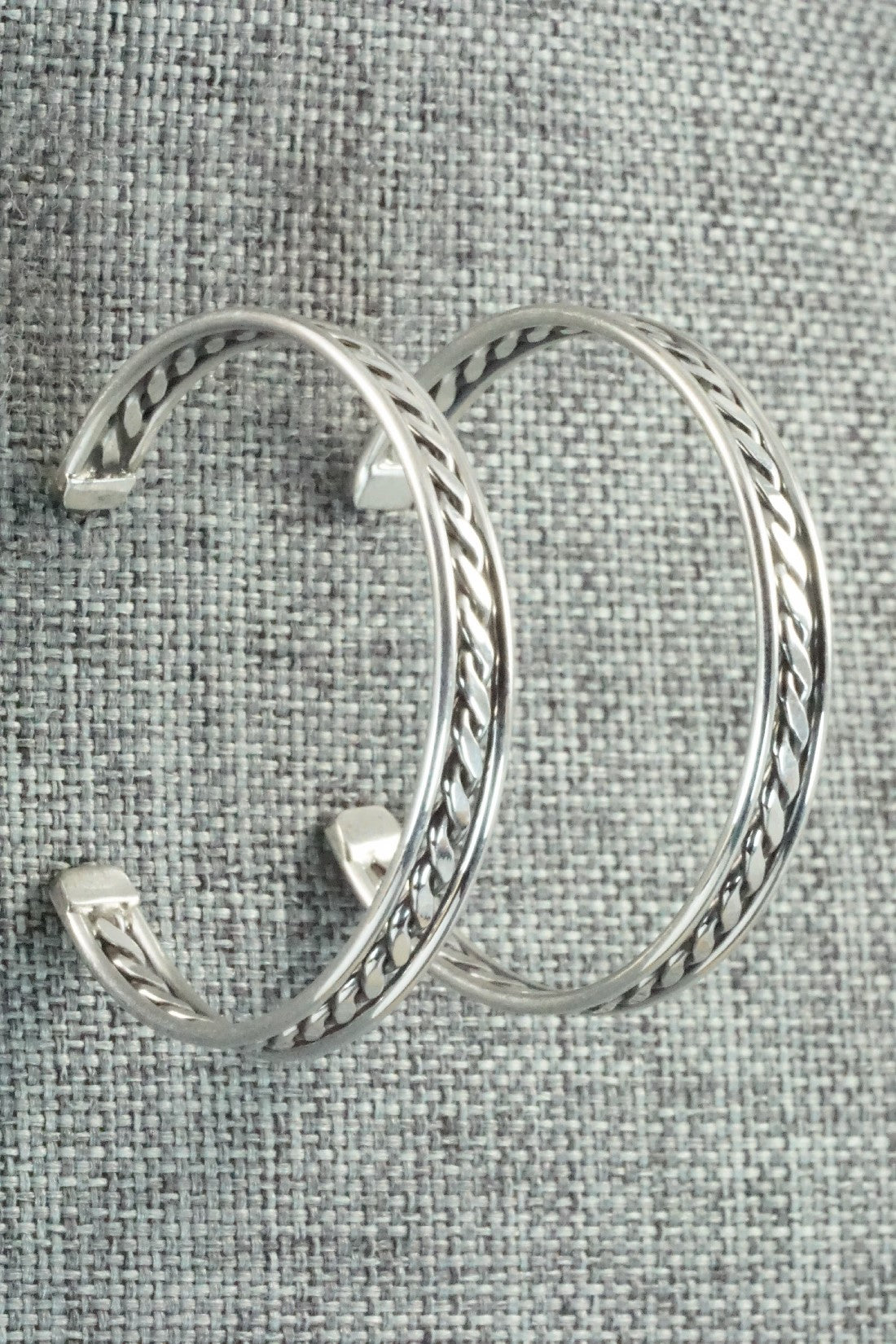 Sterling Silver Hoop Earrings - Elaine Tahe