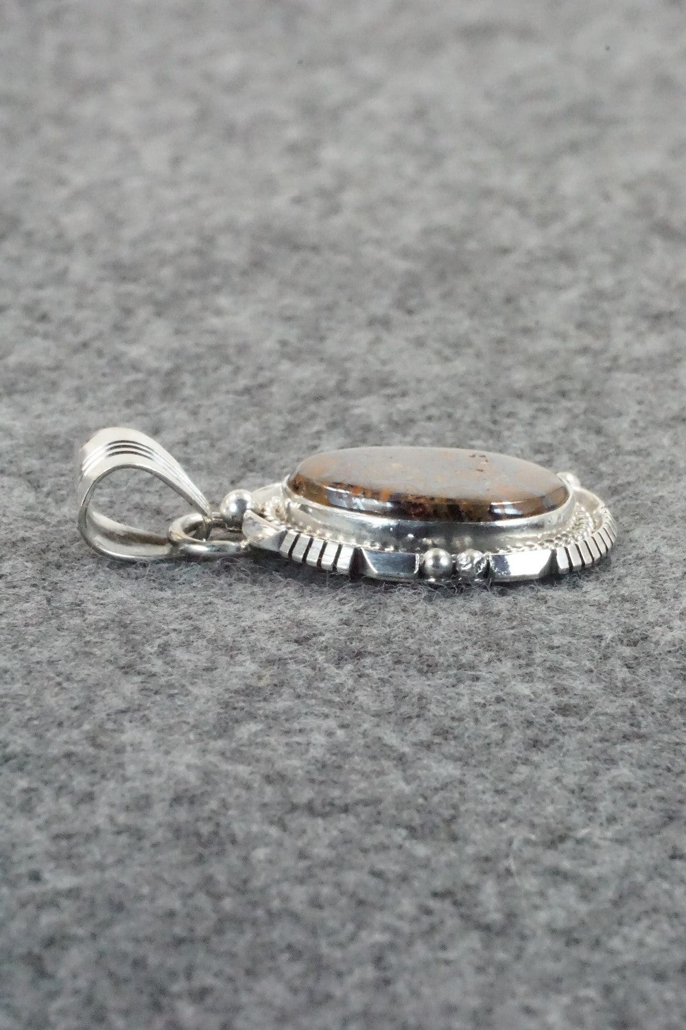 Moroccan Ammonite & Sterling Silver Pendant - Sharon McCarthy