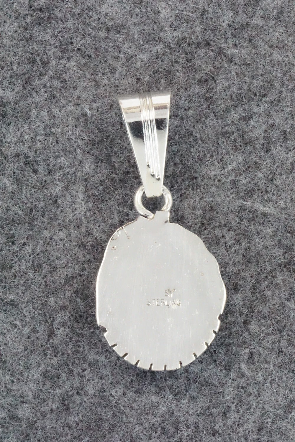 Turquoise & Sterling Silver Pendant - Samuel Yellowhair