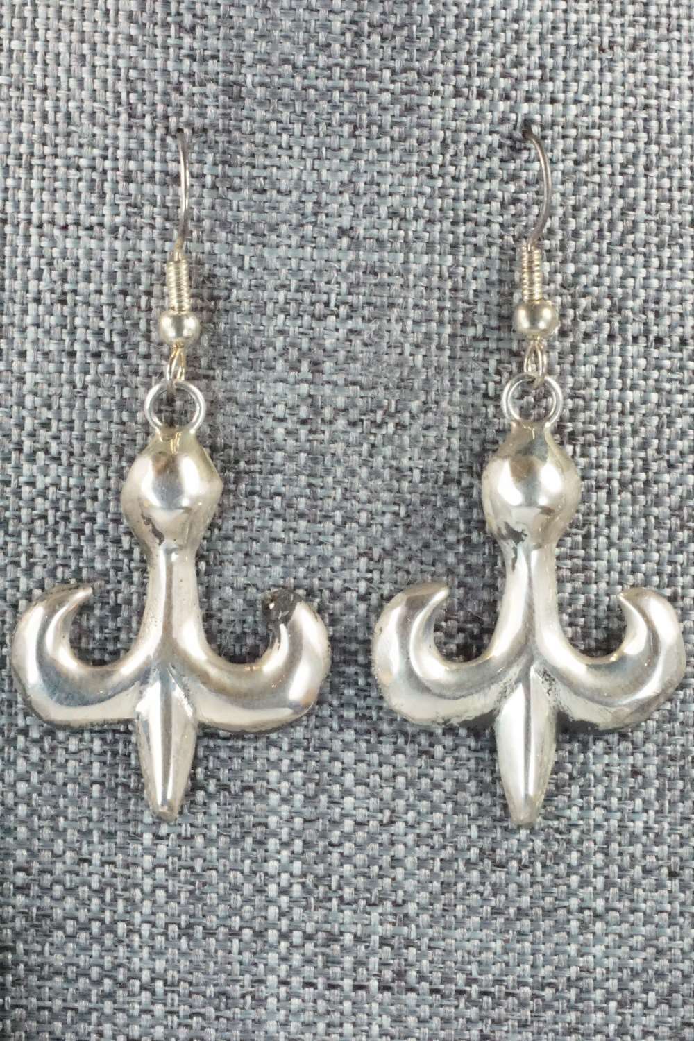 Sterling Silver Squash Blossom Necklace and Earrings - Navajo