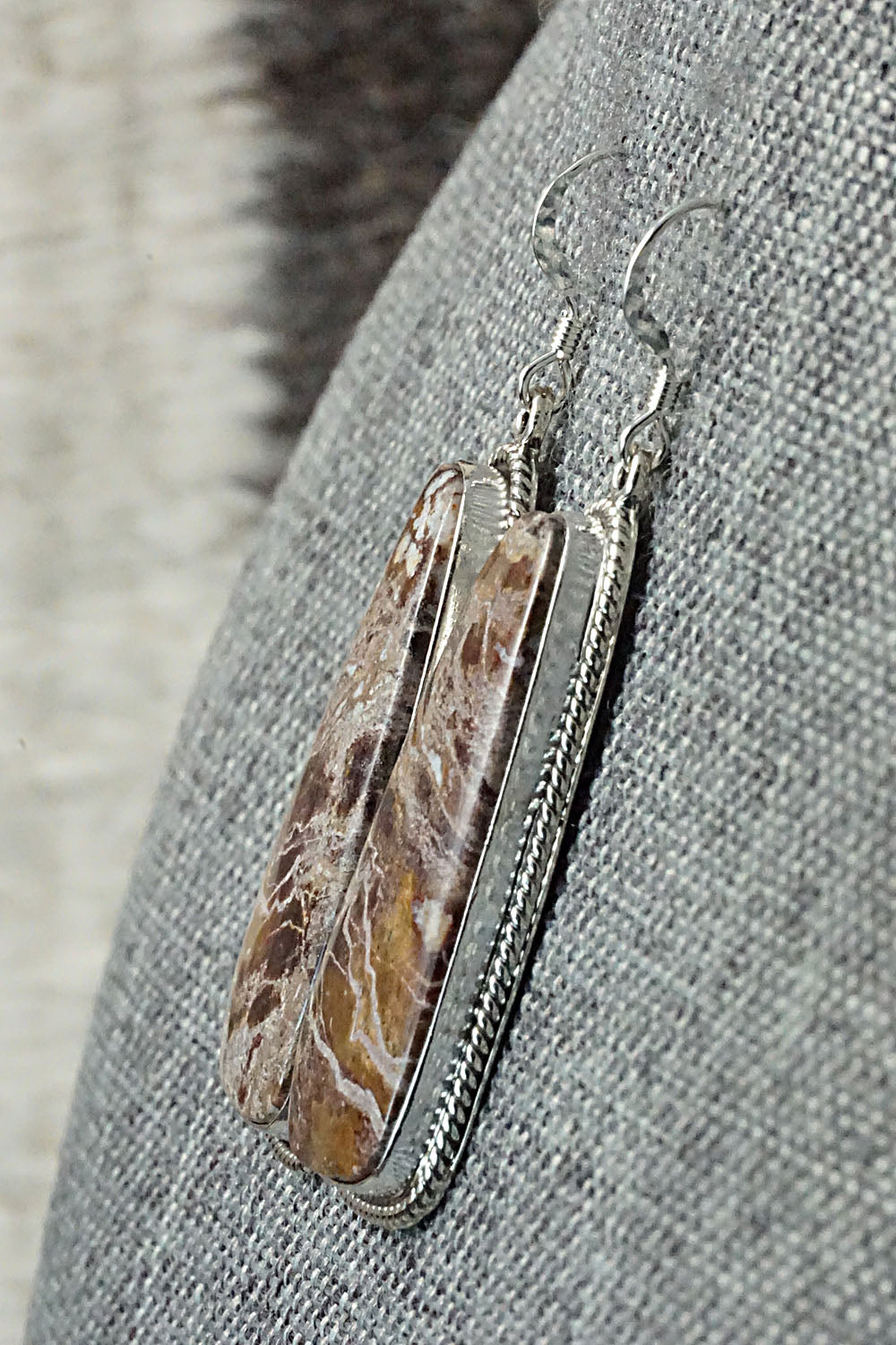 Wild Horse & Sterling Silver Earrings - Verley Betone