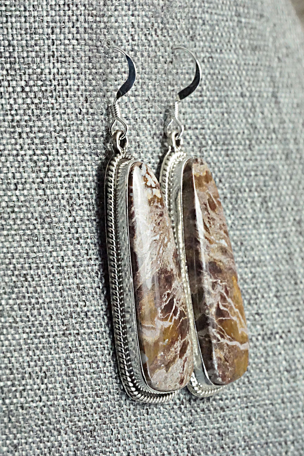 Wild Horse & Sterling Silver Earrings - Verley Betone