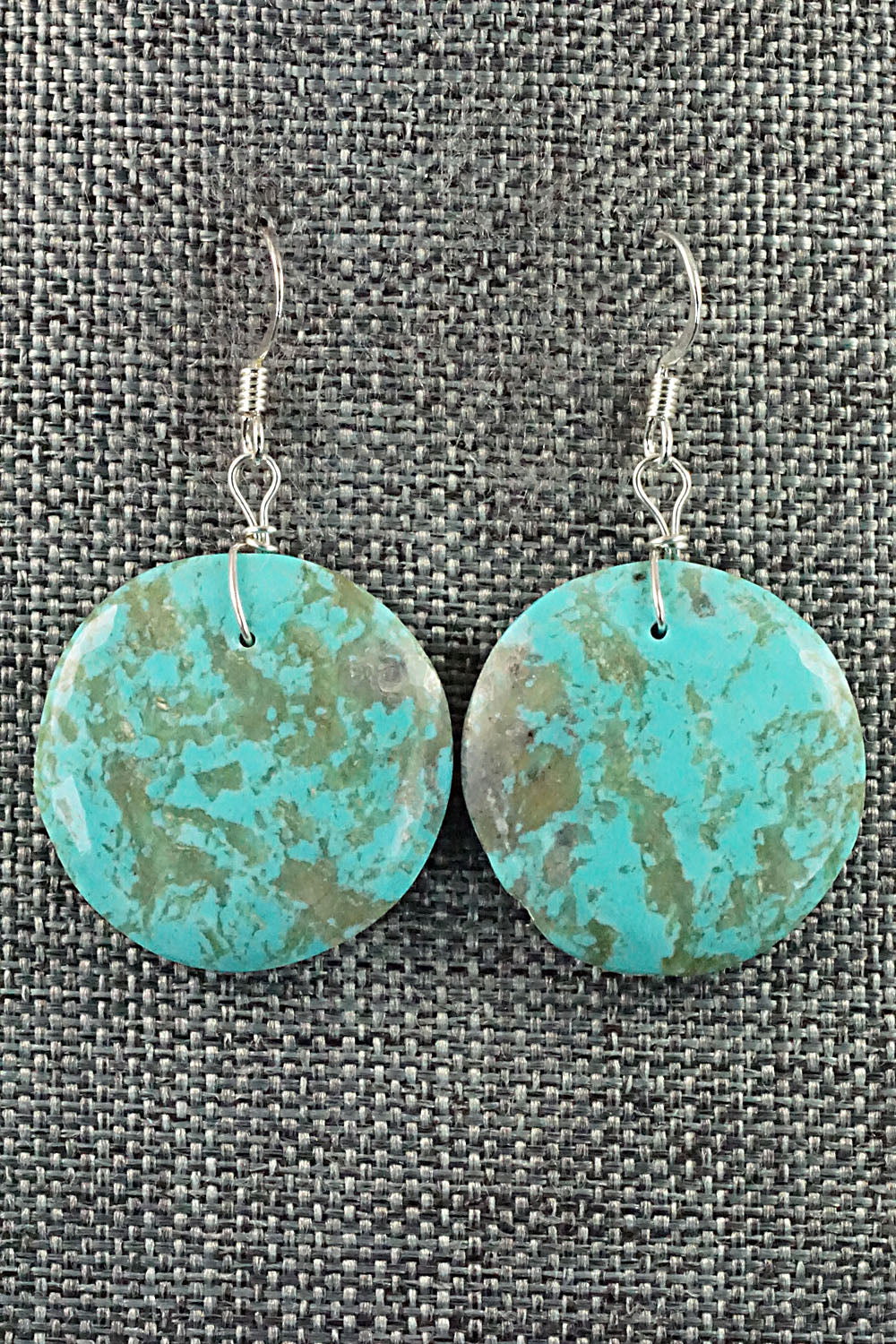 Turquoise & Sterling Silver Earrings - Joe & Joann Garcia