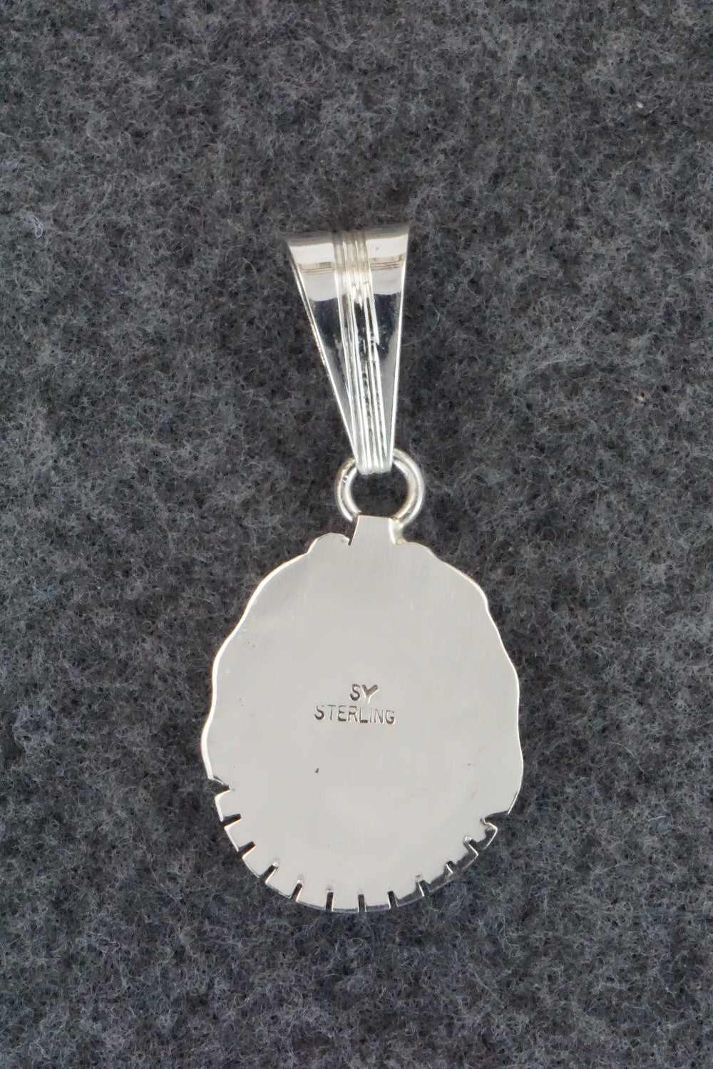 Turquoise & Sterling Silver Pendant - Samuel Yellowhair