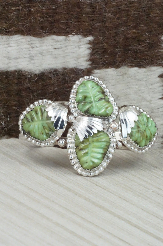 Turquoise & Sterling Silver Bracelet - Lyolita Tsattie