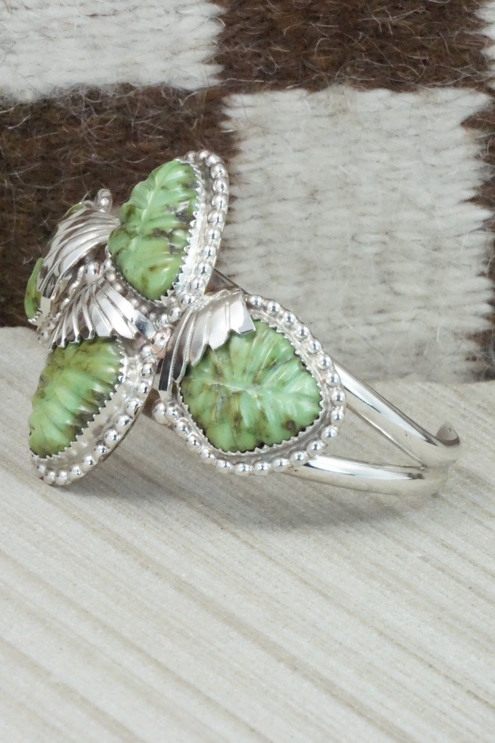 Turquoise & Sterling Silver Bracelet - Lyolita Tsattie
