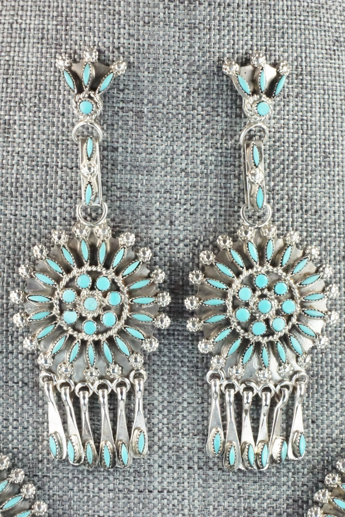 Turquoise & Sterling Silver Necklace Set - Merlinda Chavez