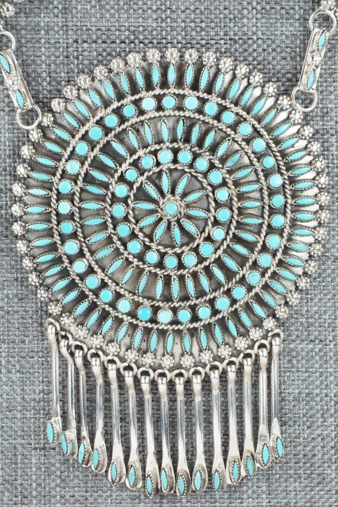 Turquoise & Sterling Silver Necklace Set - Merlinda Chavez