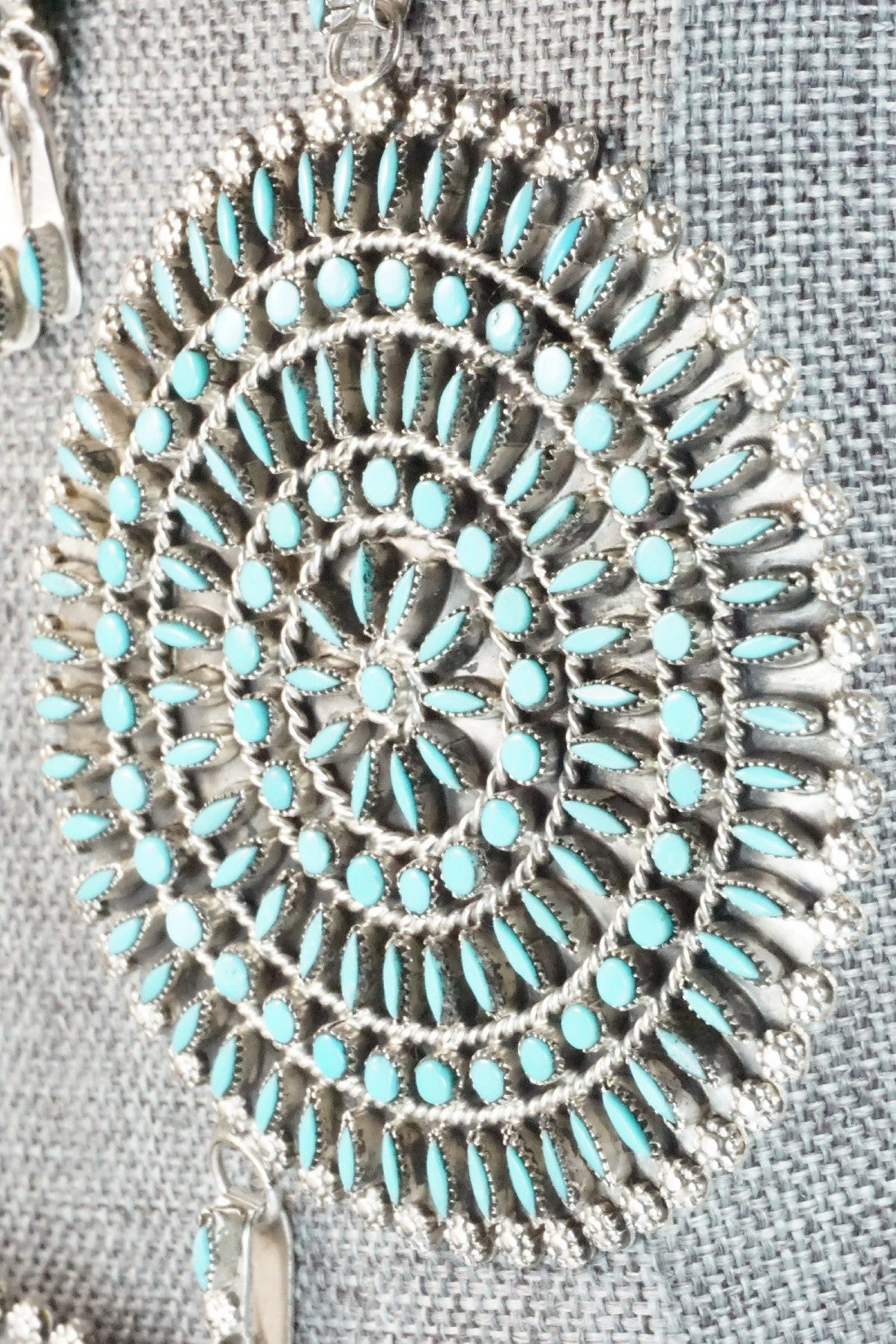 Turquoise & Sterling Silver Necklace Set - Merlinda Chavez