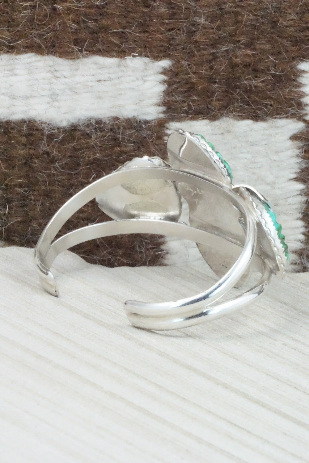 Turquoise & Sterling Silver Bracelet - Lyolita Tsattie