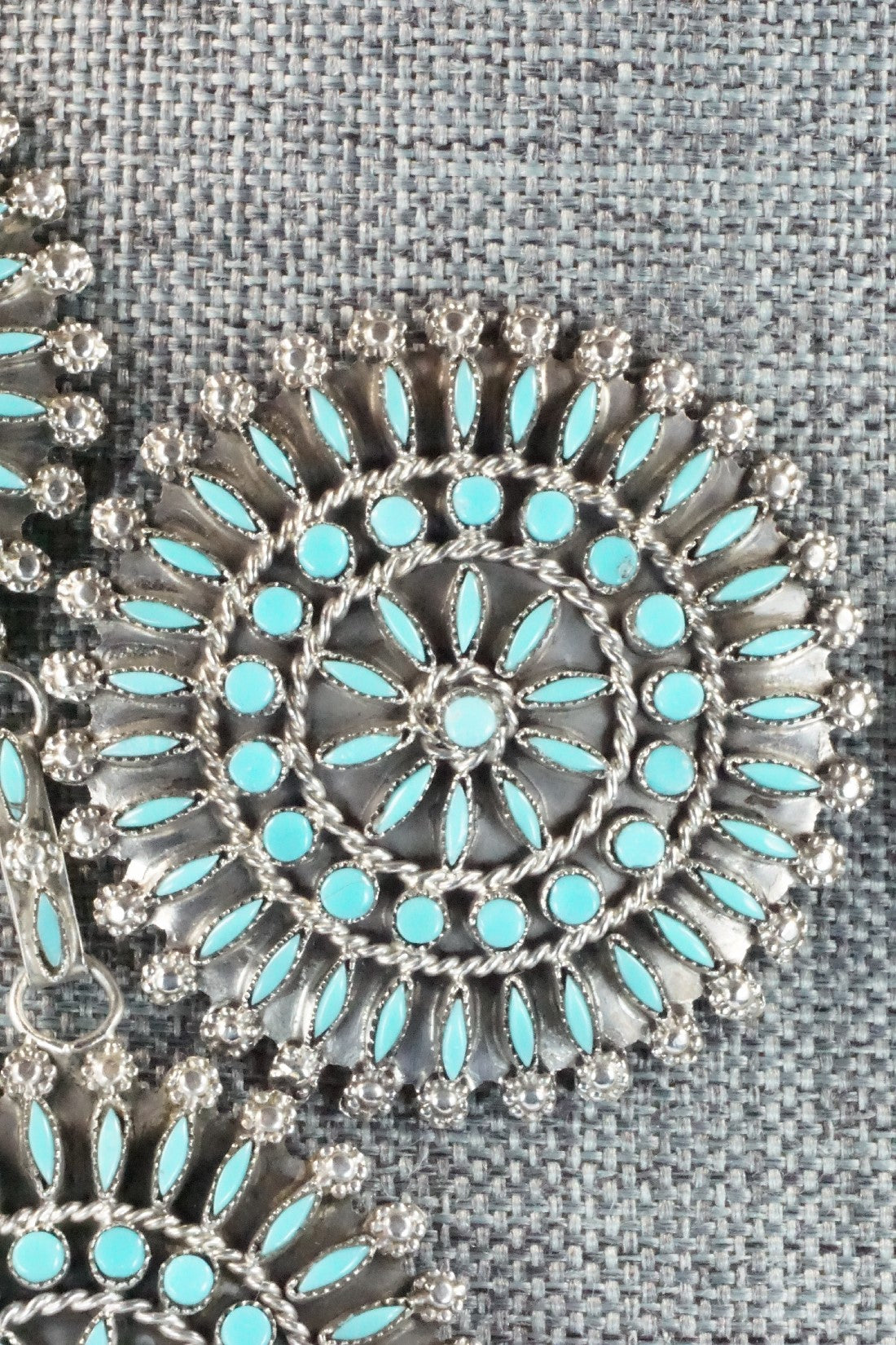 Turquoise & Sterling Silver Necklace Set - Merlinda Chavez