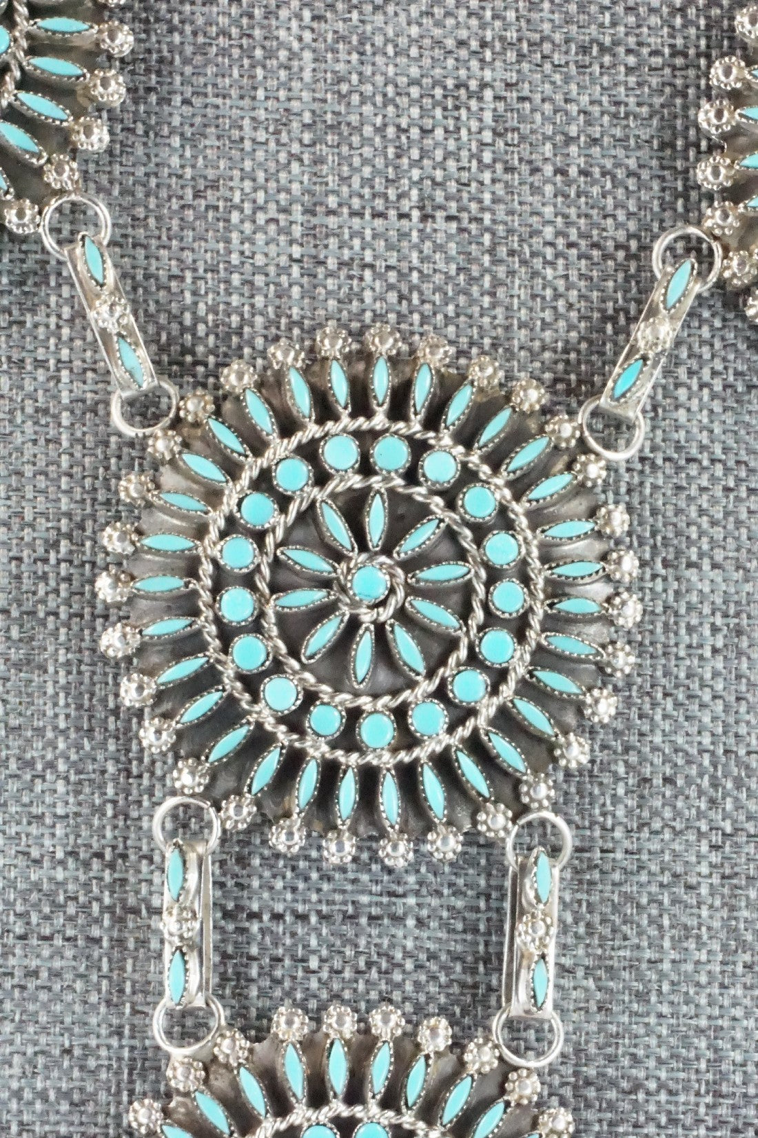 Turquoise & Sterling Silver Necklace Set - Merlinda Chavez
