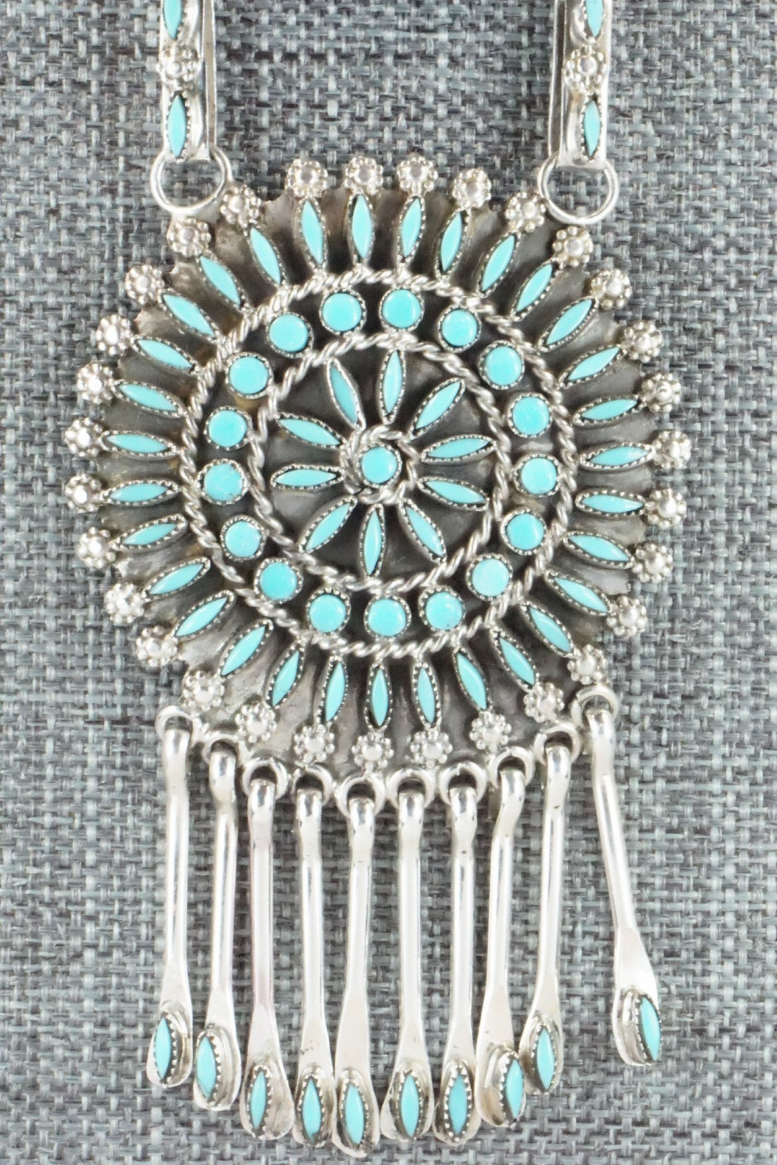 Turquoise & Sterling Silver Necklace Set - Merlinda Chavez