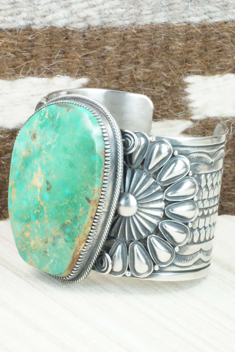 Turquoise & Sterling Silver Bracelet - Derrick Gordon