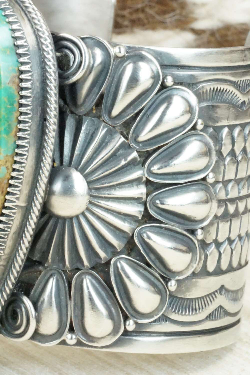Turquoise & Sterling Silver Bracelet - Derrick Gordon