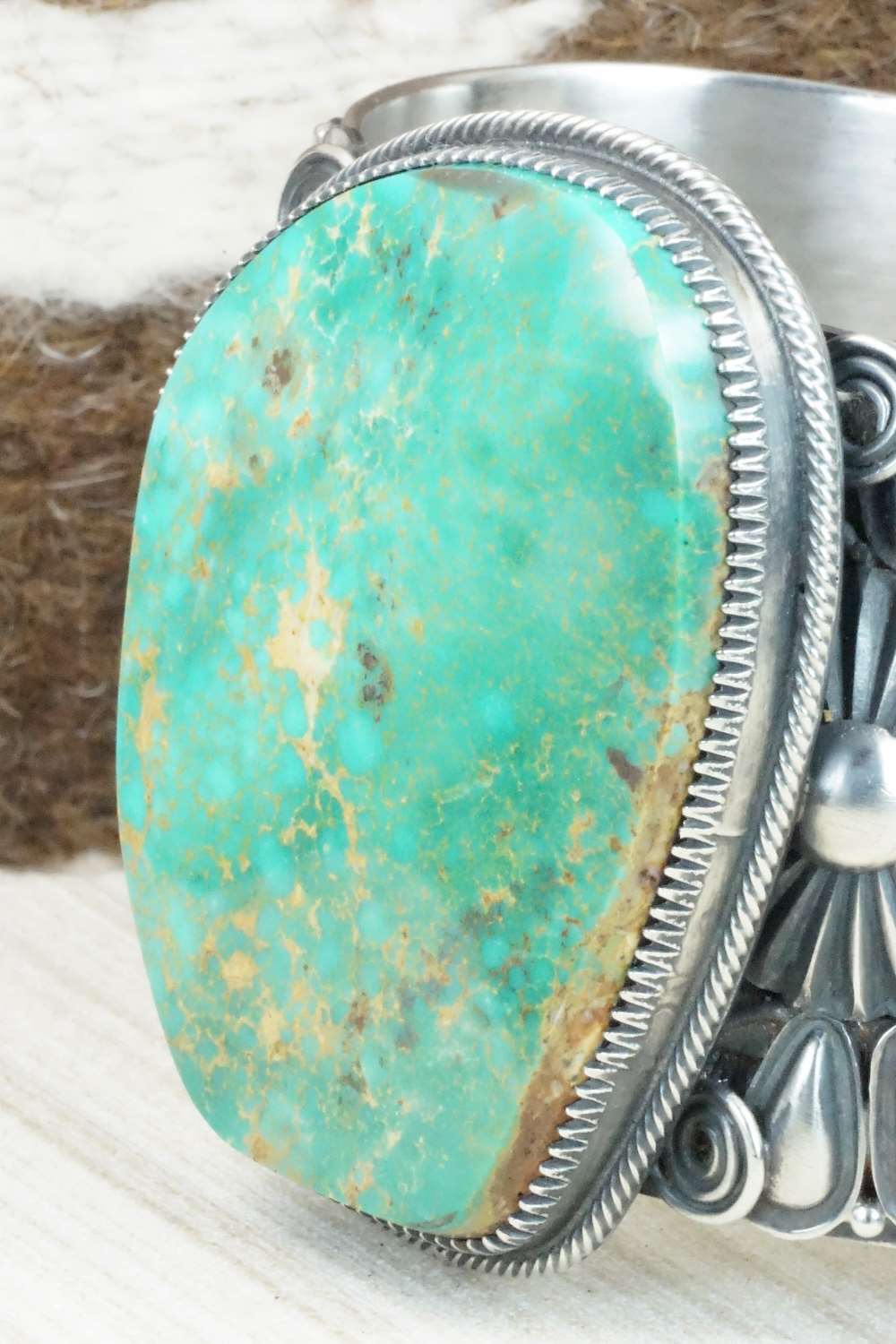 Turquoise & Sterling Silver Bracelet - Derrick Gordon