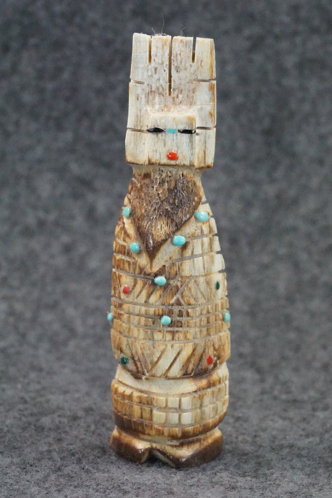 Corn Maiden Zuni Fetish Carving - Carl Etsate