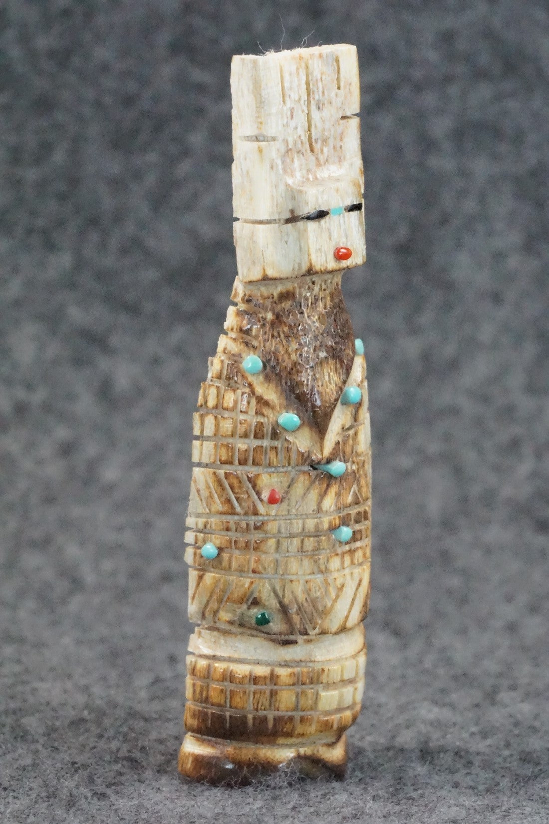 Corn Maiden Zuni Fetish Carving - Carl Etsate