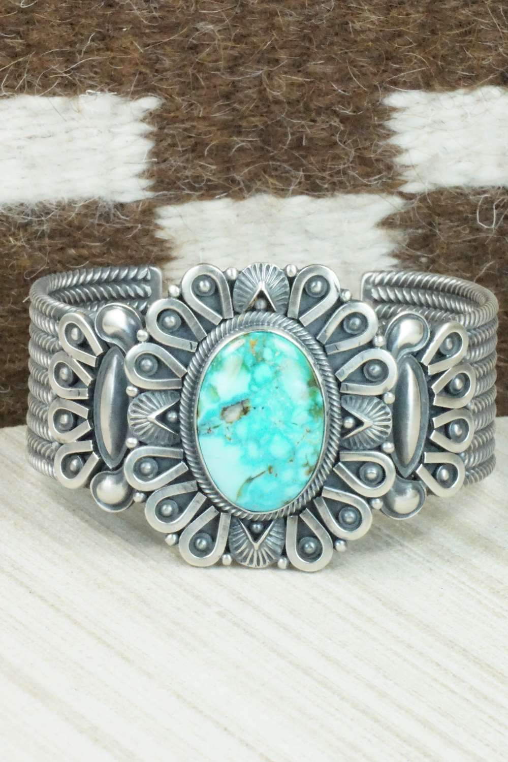Turquoise & Sterling Silver Bracelet - Derrick Gordon