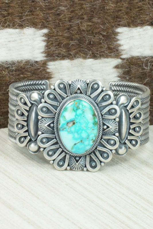 Turquoise & Sterling Silver Bracelet - Derrick Gordon