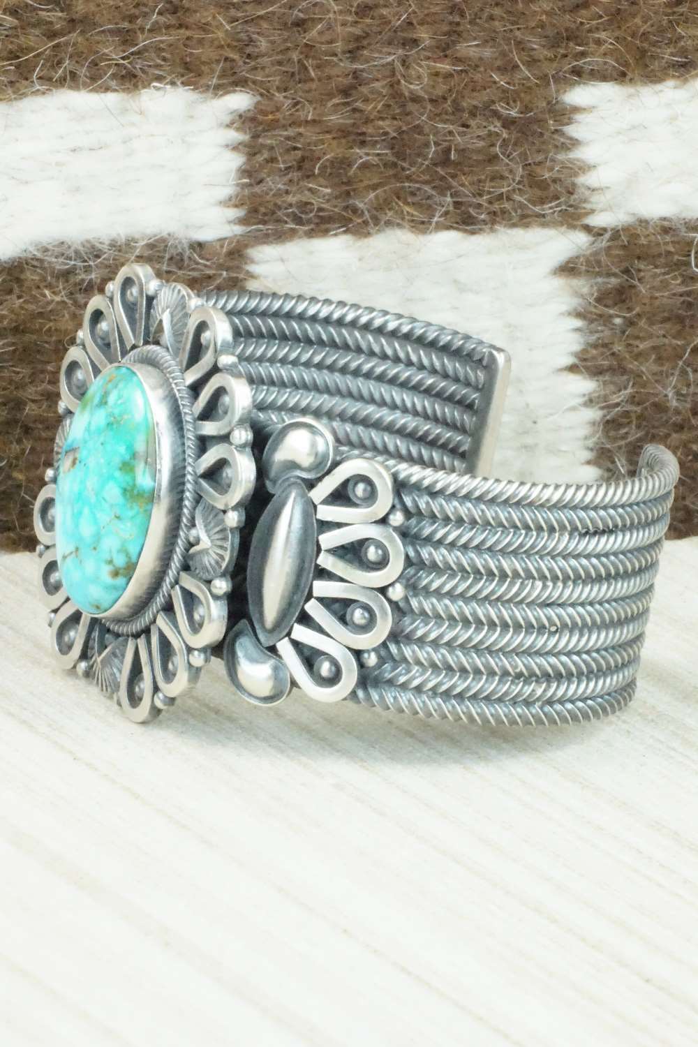 Turquoise & Sterling Silver Bracelet - Derrick Gordon