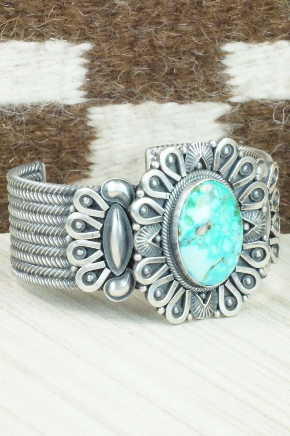 Turquoise & Sterling Silver Bracelet - Derrick Gordon