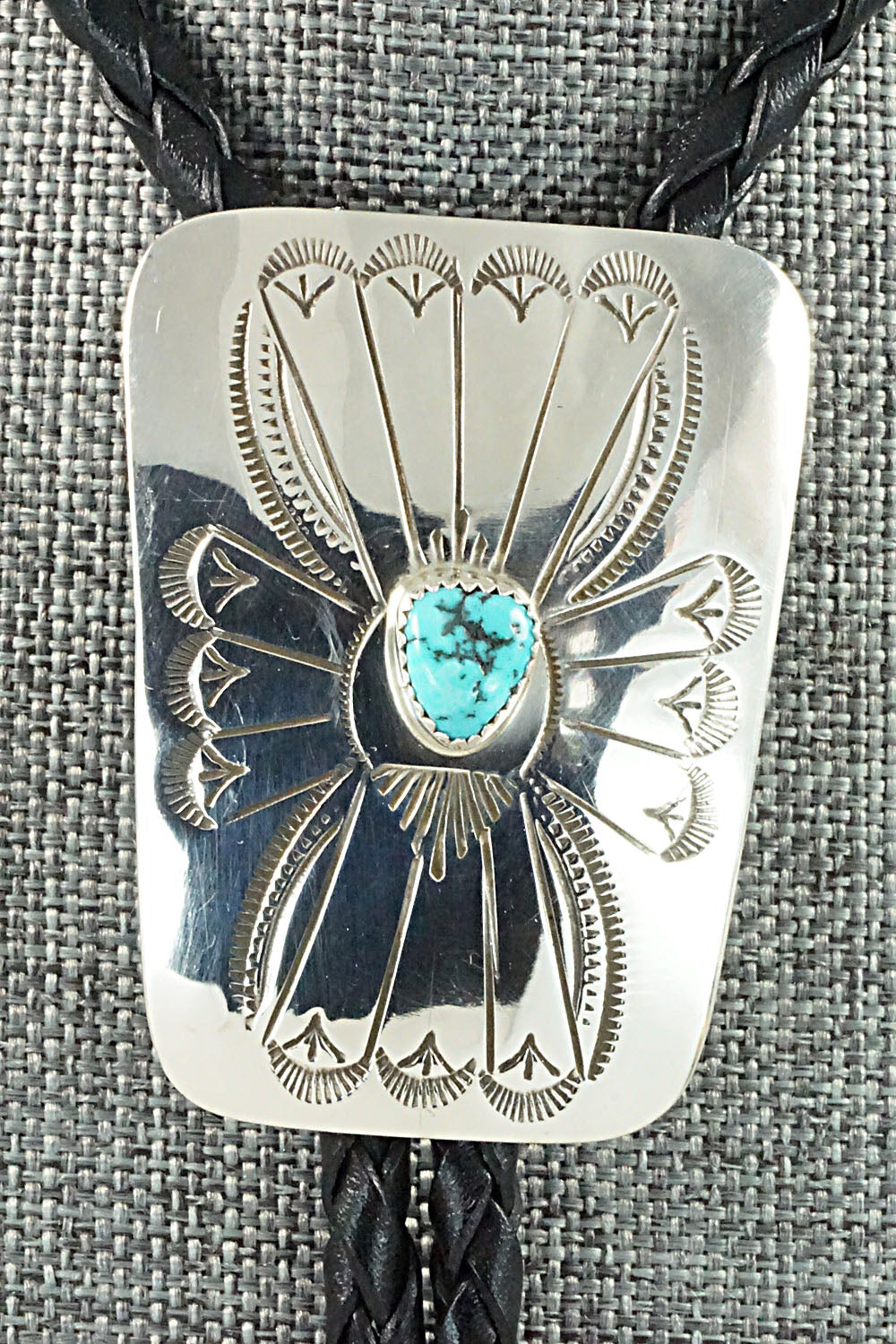 Turquoise & Sterling Silver Bolo Tie - Jolene Begay